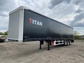 Шторный полуприцеп TITAN 3 х осный объём 92 м3 пневма