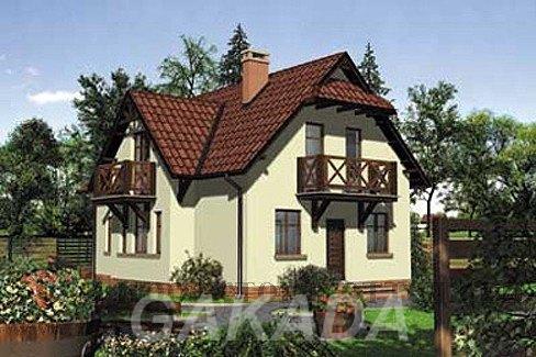 Двухэтажный кирпичный дом в скандинавском стиле на 135 кв,  Москва