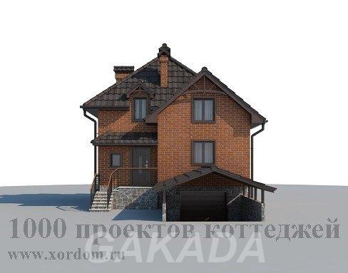 Проект кирпичного дома 8 5 на 8 5 м с цокольным этажом и м,  Москва