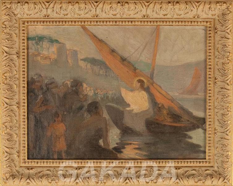 Картина Проповедь Иисуса Христа на Тивериадском озере