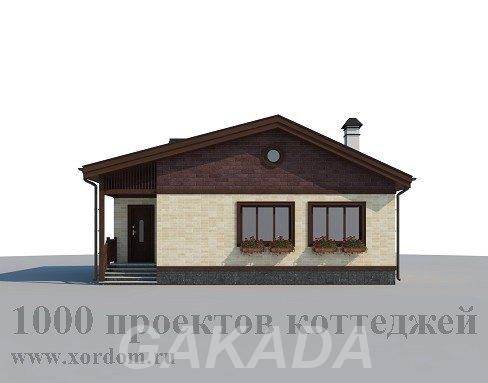 Одноэтажный дом из кирпича с двумя спальнями в стиле кантр,  Москва
