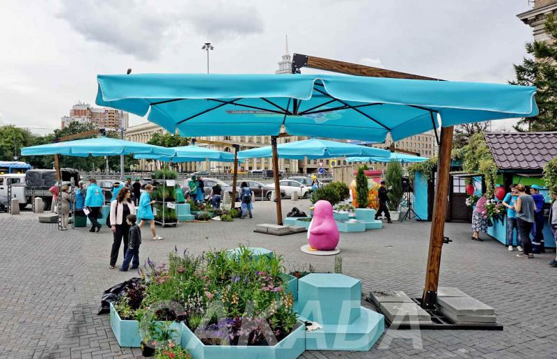 Уличные зонты на боковой и центральной опоре, Вся Россия