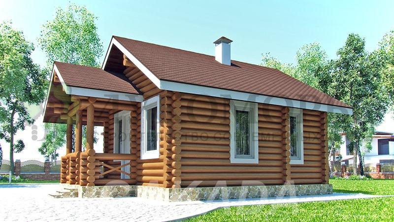 Проект небольшого деревянного дома Уютный,  Москва